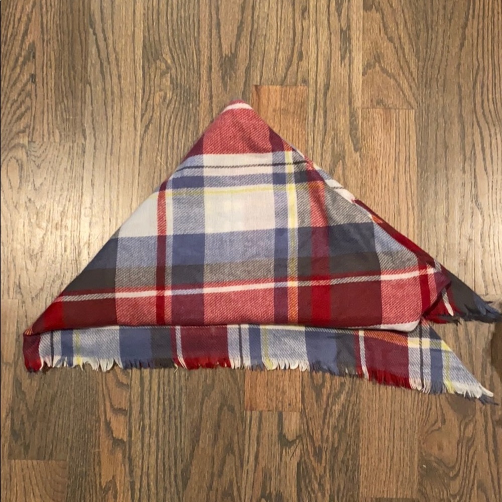 Multi-colored blanket scarf